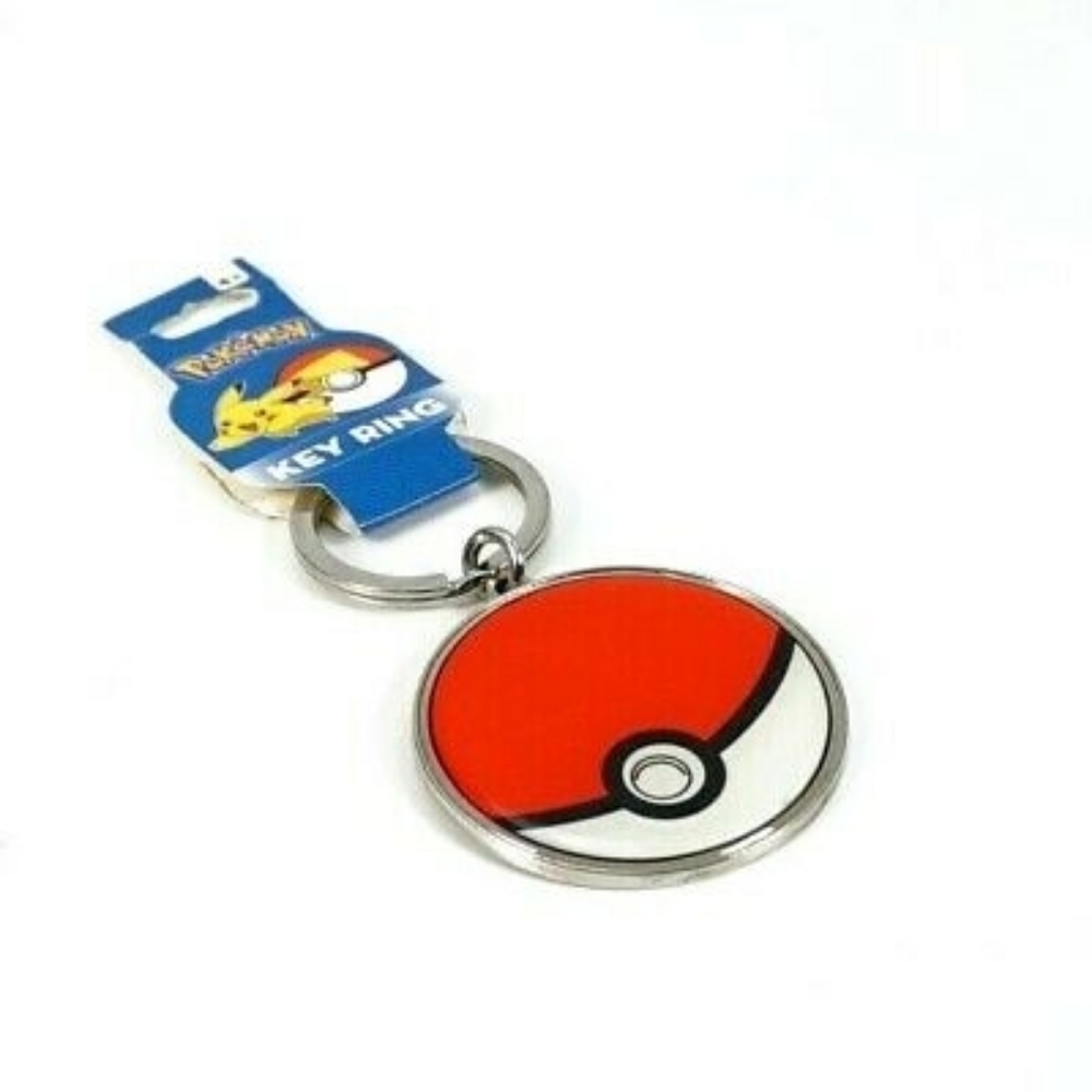 Pokemon Pokeball Keychain Key Chain Metal Key Ring